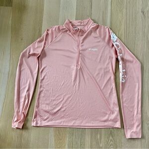 Columbia Women's PFG Tidal Tee Long Sleeve 1/4 Zip -Pastel FLAWED